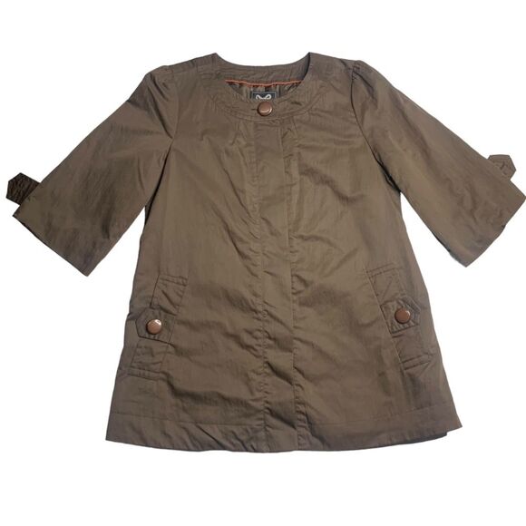 Forever 21 Collarless Jacket with Hidden Buttons - Picture 3 of 9